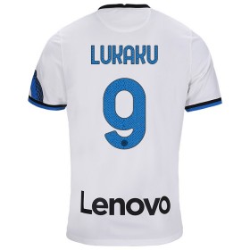 Jalkapallo Pelipaidat Inter Milan Romelu Lukaku 9 Vieraspaita 2021-2022 Lyhythihainen